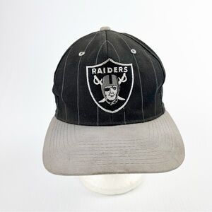 Vintage Eastport NFL Oakland Raiders Pinstripe Logo Snapback Baseball Ca…